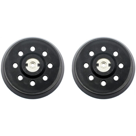 Plateau de Poncage, 125mm Plateau de Ponçage, Plateau pour Metabo SXE 325 Intec 425 Turbotec 631220000 (Noir)(2pcs)
