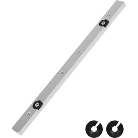 Barre Coulissante pour Glissière à Rainure en T, 9.1 X 23 X 300 mm, Coulisseau en Aluminium de Guide à Coupe d’Onglet pour Scie à Table, Perceuse de Table, Scie à Ruban, Menuiserie (1/4)