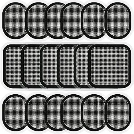 Crea – Gel pads de remplacement pour ceintures abdominales – Lot de 18 pads – Matériau sans latex – Auto-adhésifs pour maintien optimal