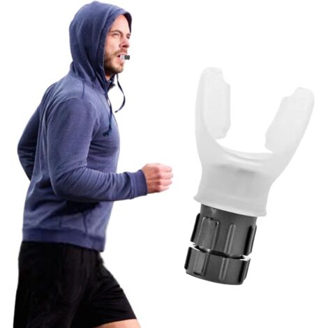 Entraîneur pulmonaire, entraîneur de respiration sportive, entraîneur pulmonaire, entraîneur d'hypoxie, appareil d'entraînement à résistance réglable pour l'entraînement d'endurance (1/5)