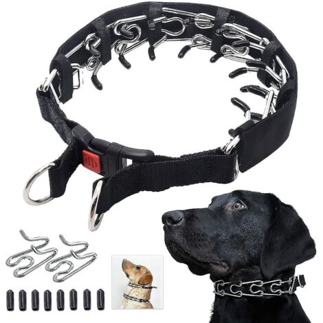 Collier de dressage pour pattes de chien, étrangleur pour chien avec embouts de confort et boucles à dégagement rapide pour chiens de petite à moyenne taille, grand, 4 mm, 23,6" (1/3)