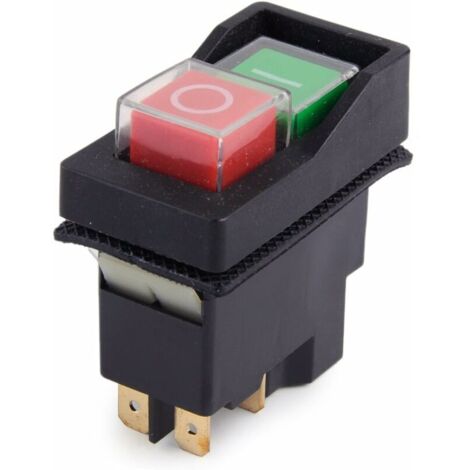 250V IP55 KJD17 KLD28 Arrêt de démarrage à 4 Broches sur Le commutateur Hors Tension Volt 2BTN adapté aux Machines d'atelier (Livré par Amazon) (1/4)