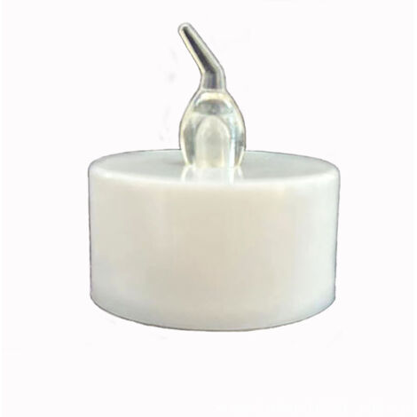 Bougies chauffe-plat alimentées par télécommande, bougies vacillantes sans flamme, 24 pièces (1/4)