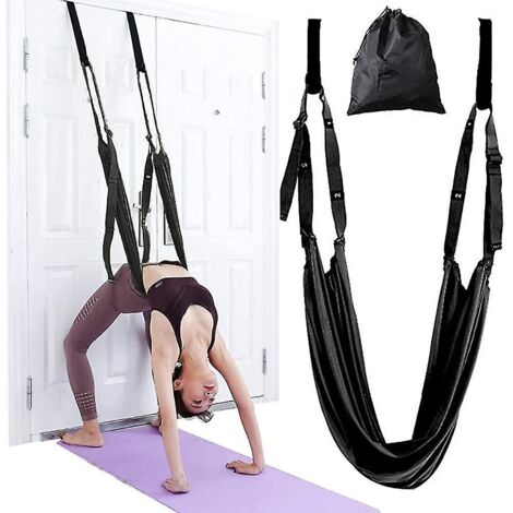 Yoga Stretching Strap. Adjustable Height Leg Stretcher Waist Back Stretch Band (1/4)