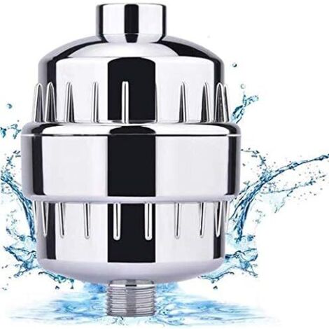 Filtre Douche Anti-Calcaire, Élimine Chloramine, Fluorure et Métaux Lourds, Adoucit l'Eau pour Peau et Cheveux (1/5)