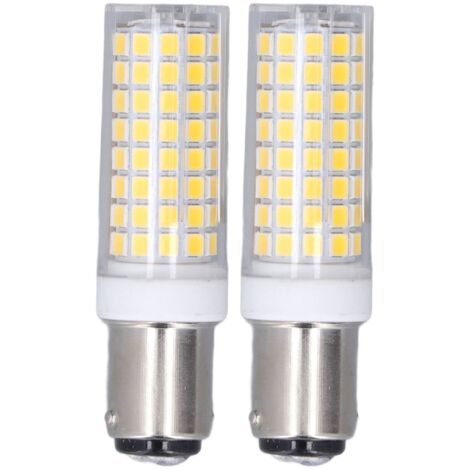 Lot de 2 ampoules de mas LED BA15D 10 W à économie d'énergie à intensité variable 102 LED ampoule en céramique AC 100120 V (1/7)