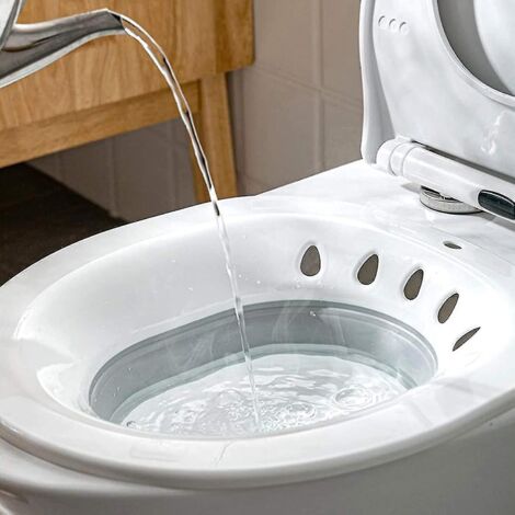 Foldable Sitz Bath For Toiletseat Sitz Bath Basin For Pregnant Womenhemorrhoidselderlyfits Universal Toilets And Commode Chair Gray (1/5)