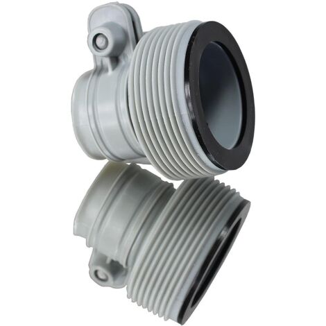 Crea – Lot de 2 adaptateurs B pour pompe à filtre – Compatibilité Bestway 58236 et Intex 10722 – Diamètre tuyaux 32 à 38 mm (1/5)