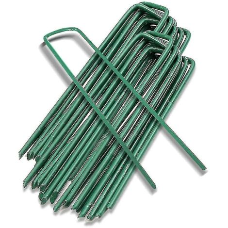Garden Staples U Shaped Steel Pins Ground Stakes Pegs Spikes,20pcs (1/3)