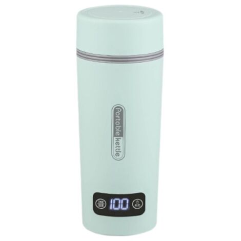 Bouilloire électrique portable pour voiture de 350 ml en acier inoxydable 304, arrêt automatique, anti-brûlure à sec, contrôle de la température, tasse à eau électrique de voyage 220 V (1/5)