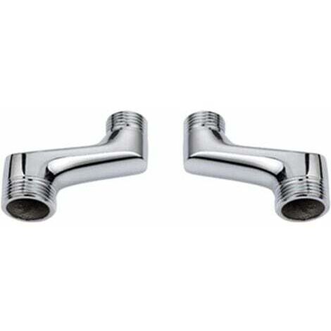 Raccord Contre Coudé Douche,Raccord Laiton Coudé RéDucteur,Bras Pivotant RéGlable,Raccord Mural Contre Coudé,Raccord Excentré 1/2 3/4,Chrome A (1/3)