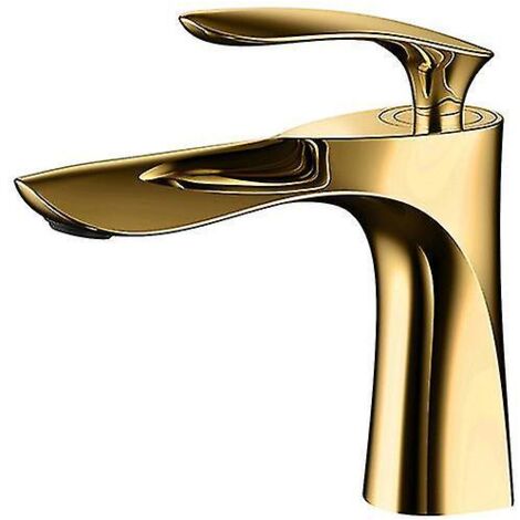 Bathroom Sink Faucet Standing Faucet Gold (1/2)