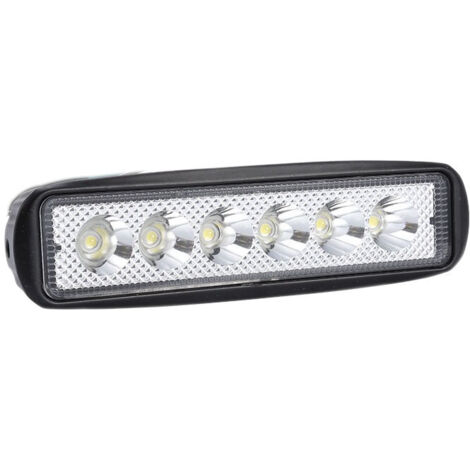 Phares LED 2 Pack 6 pouces 18W projecteur longue portée moto travail lumière 12V 24V voiture tout-terrain 4x4 camion ATV SUV camion (1/4)