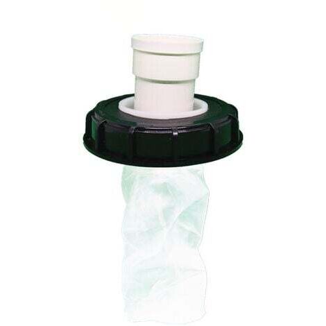 Couvercle de Réservoir IBC avec Filtre en Nylon Lavable pour Réservoir d'eau de Pluie IBC 1000 litres,Filtre À Couvercle IBC Accessoires de Réservoir IBC,Filtre à Eau de Pluie en Nylon (tête droite de