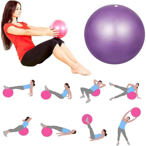 2 Pieces 25cm Soft Anti Burst Yoga Ball Exercise Gym Pilates Fitness Ball