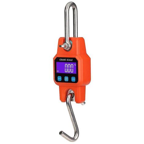 Portable Rechargeable 300kg/600lb Heavy Duty Digital Scale Led Display With Backlight Farm Hunting (1/5)