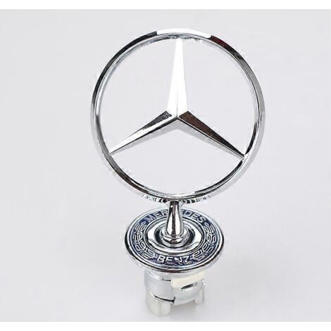 Crea – Emblème de capot Mercedes Benz W124 W202 W203 W208 W210 – Badge de 44 mm – Remplacement esthétique durable – Installation facile