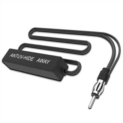 Kit radio stéréo électronique avec câble d'antenne amplifiée dissimulée AM/FM 12 V pour voitures, camions, bateaux et camping-cars (1/5)