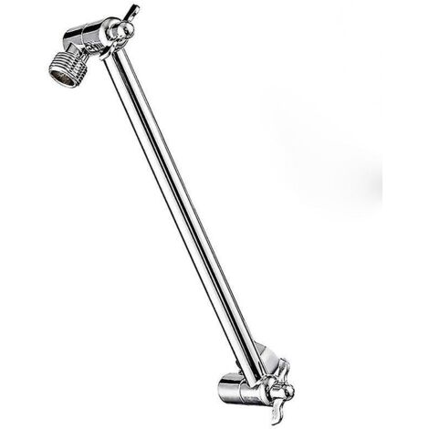 11 Inch Adjustable Shower Arm Universal Connection Solid Brass Shower Adjustable Angle Anti-leak Shower Extension Arm (1/5)