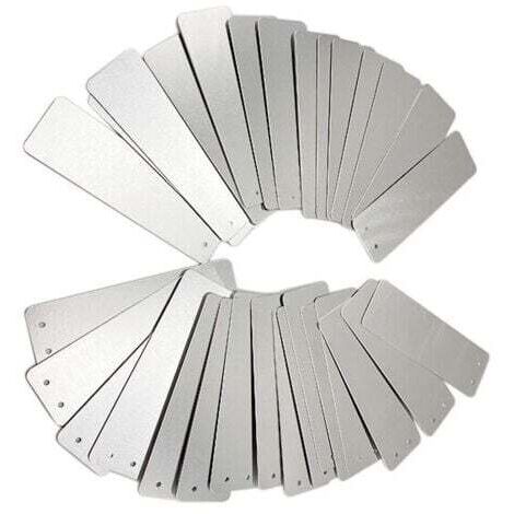 100 étiquettes en aluminium pour le jardinage - Rectangle, panneaux de signalisation pour l'extérieur, panneaux en métal, étiquettes pour les plantes de jardinage, panneaux de signalisation en alumini (1/5)