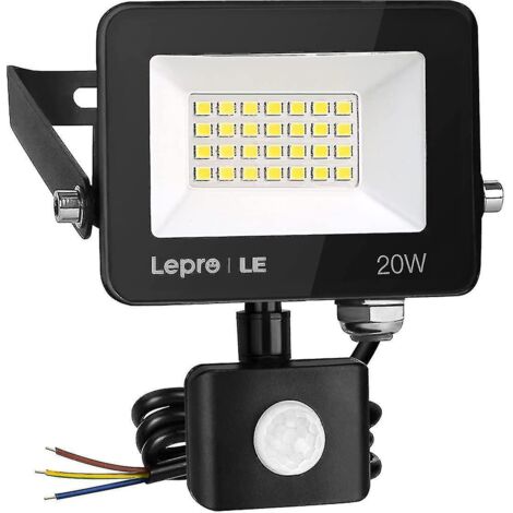20w Security Lights Outdoor Motion Sensor 1700 Lumen Pir Light Ip65 Waterproof Motion Sensor Flood Light Ultra Thin Garden Light Security Perfect F (1/4)
