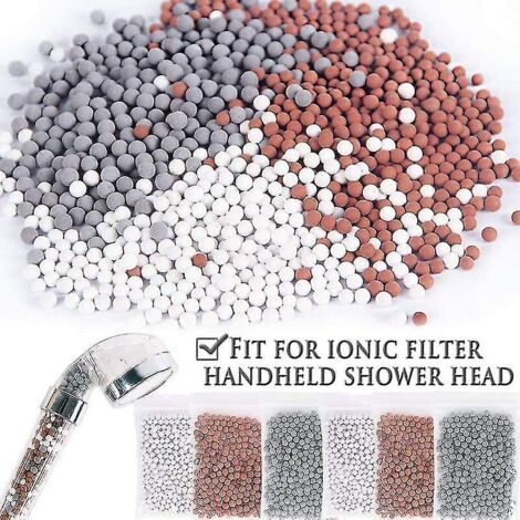 Shower Beads Kit 6 Months Refill Shower Filter For Anti Limescale Shower Head, Ball Shower, Anti Limescale Filter Based On Negative Ion Beads (1/5)