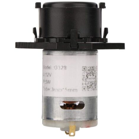 Pompe Péristaltique 12V 3 x 5 Pompe de Dosage Péristaltique de Tête de Tube Péristaltique de DIY pour l'Analyse Chimique de Laboratoire d'Aquarium(Noir) (1/5)
