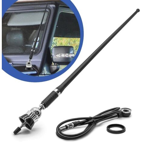 Dpzo – Antenne radio étanche AM FM pour voiture – Caoutchouc flexible – Norme IP66 – Réception fiable en milieu marin et automobile (1/5)
