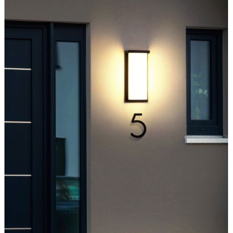 Applique murale en aluminium à économie d'énergie LED applique murale extérieure étanche 36w 3000k lumière blanche chaude adaptée aux patios, portes d'entrée, escaliers, clôtures (1/5)