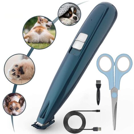 Tondeuse à cheveux pour animaux de compagnie avec lumière LED, tondeuse à cheveux professionnelle pour chiens et chats, chargement USB, tondeuse à cheveux électrique pour cheveux autour du visage (1/5)