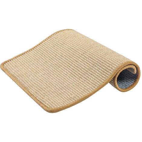 Marron Clair (60 x 40 cm) Tapis Griffoir pour Chat, Tapis à Chat en Sisal Naturel, Anti-dérapant Griffoir Chat Horizontal et Verticale, pour Mur et Coin, Protège Les Meubles et Les Canapés (1/3)
