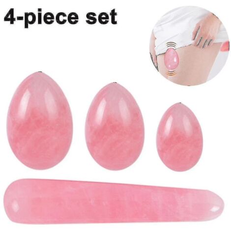 4 Pieces Natural Jade Stone Egg Yoni Eggs Of Drilled Jade Eggs (1/3)