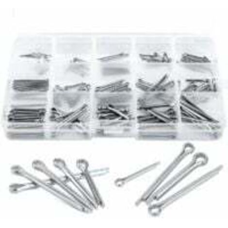 Goupille Fendue 150 pièces Goupille de Verrouillage en Acier 304 Inoxydable Assortiment pour la Mécanique de Petits Réparation 15 Tailles Différentes (1/4)