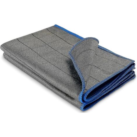 4x Professional Microfiber Glass Cloths Of 400 G / M2 - Streak-free Cleaning Of Windows Glasses - Extremely Absorbent Lint-free Polishing Cloths 50x (1/5)
