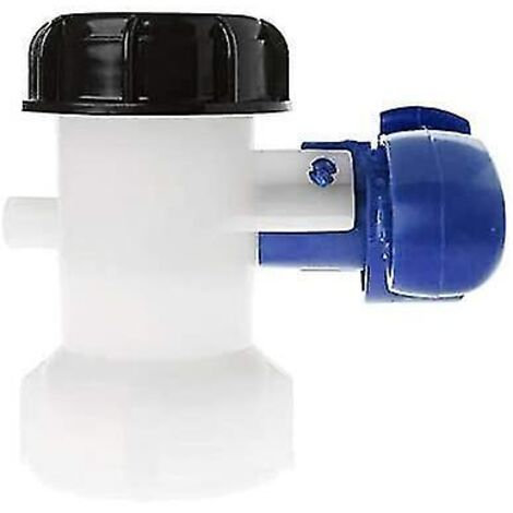 Spare Butterfly Valve For Ibc Tank Up To 1000 L Or Cistern With Adapter For Dn50 Flange (75 Mm Polypropylene) (1/4)
