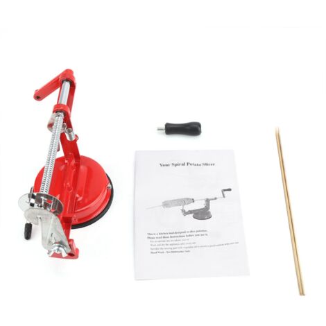 Manivelle en acier inoxydable, spirale manuelle pour Chips de pommes de terre, coupe-Twist, Base d'aspiration, outil de cuisine
