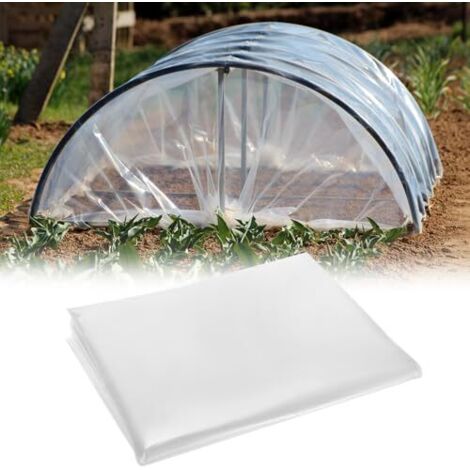 2 x 10 m Bache Plastique Serre, Film Polyéthylène Imperméable, Extra Épais Bache Plastique, pour Jardin, Bâtiments (1/5)