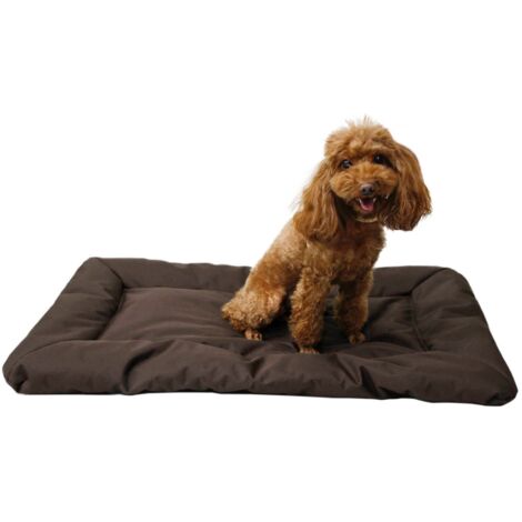 Matelas de couchage extérieur pliable pour animaux de compagnie,coussin chaud pour chien,tissu Oxford 600D,imperméable et résistant aux rayures,marron