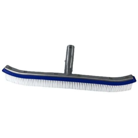 Brosse de piscine, tête de brosse de piscine, brosse de nettoyage de piscine en aluminium de qualité supérieure de 17 pouces, brosse de piscine pour piscine, spa, baignoire, mur, carrelage, sol (1/4)