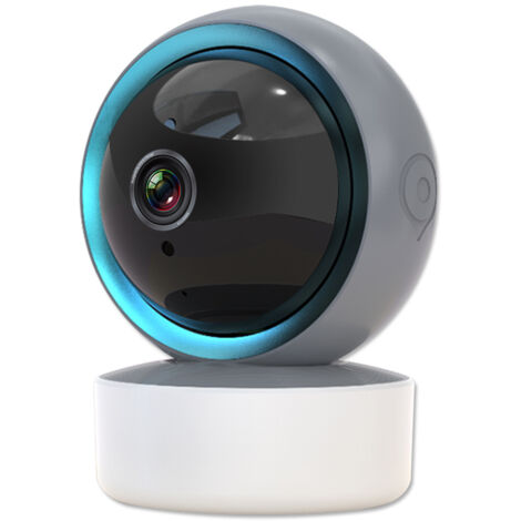 Caméra pour animaux de compagnie, avec interphone bidirectionnel, détection de mouvement intelligente en intérieur, pour la sécurité de la maison, Wi-Fi, PTZ pour chien, prise de vue à 355° et (1/5)