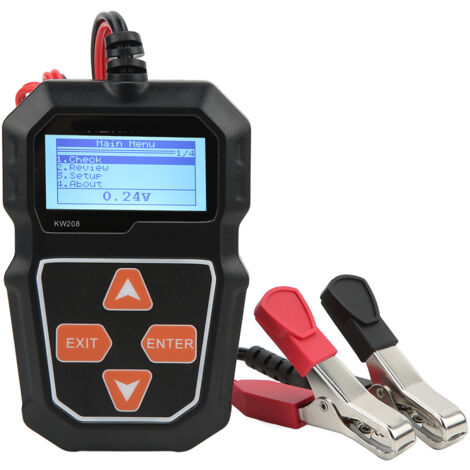 Testeur de charge de batterie de voiture 12V, analyseur de batterie automatique numérique, testeur d'alternateur automobile pour camion SUV (1/5)