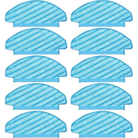 (10 Pièces) N10 Tampons de Vadrouille Lavables et réutilisables pour Aspirateur ECOVACS DEEBOT OZMO N10/ N10 Plus/ T8/ T8+/ T8 AIV (1/5)