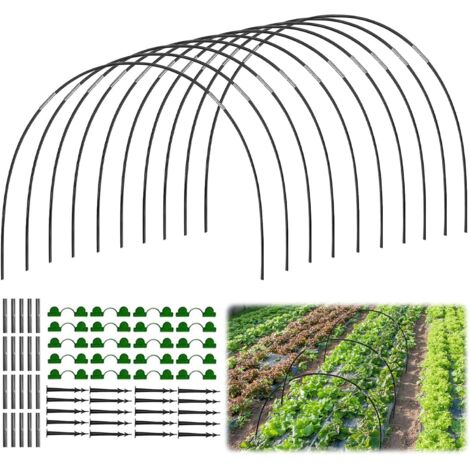 Largeight – Lot de 30 tunnels de plantation en polyéthylène – Protection contre le gel et les insectes – Montage rapide sans outils – Pour plates-bandes surélevées