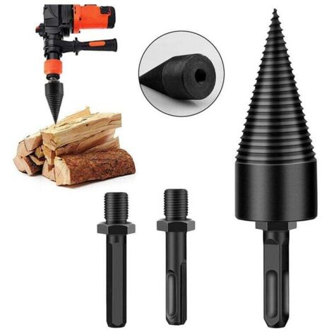 Forehill – Fendeur de bûches électrique 700g – 42 forets en acier haute dureté – Tiges ronde, carrée, hexagonale – Pour bois dur et teck (1/4)