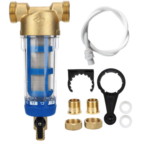 Filtre à eau à sédiments réutilisable G1 MNPT G3/4 FNPT, préfiltre, accessoire de purificateur d'eau (1/5)