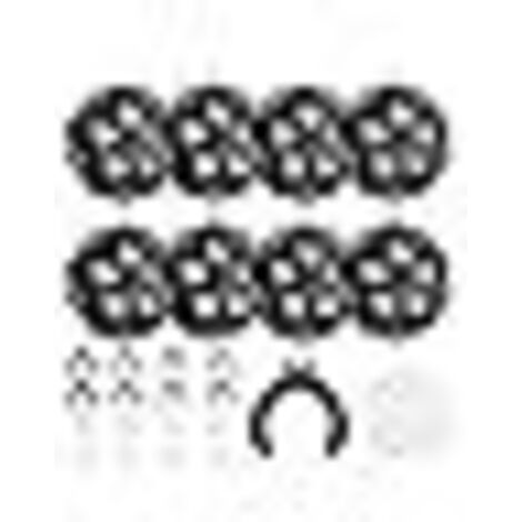 8pcs Petite Roulettes pour Meubles Demenagement, Roulettes Pivotantes à 360 Degrés Auto-adhésives avec Frein, Roulette Meuble Charge 5 Billes, Roulette pour Meubles Lourd Appareils de Cuisine Boîtes (1/5)