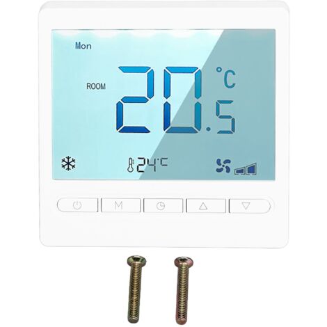 Jeffergarden Thermostat Programmable haute précision grand écran LCD Thermostat pour salon chambre salle à manger Hall AC230V (1/5)