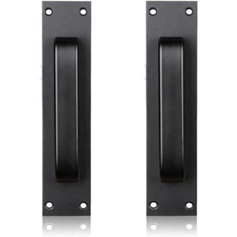 Poignée de porte coulissante noire pour cuisine/mobilier/armoire/armoire/poignée de tiroir pour foulards de porte de grange (1/5)
