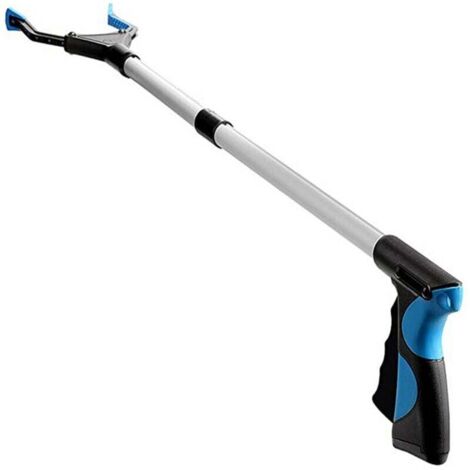 FOREHILL Pince à déchets Outil de ramassage pliable de 32 pouces aide à la portée en aluminium pince en caoutchouc rotative extension de bras long pour personnes âgées, 1 PC (1/4)