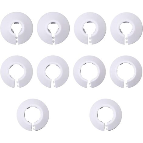 Jusch – Lot de 25 rosaces décoratives pour radiateur – 5 tailles 12/16/20/25/32mm – Plastique haute qualité – Installation simple